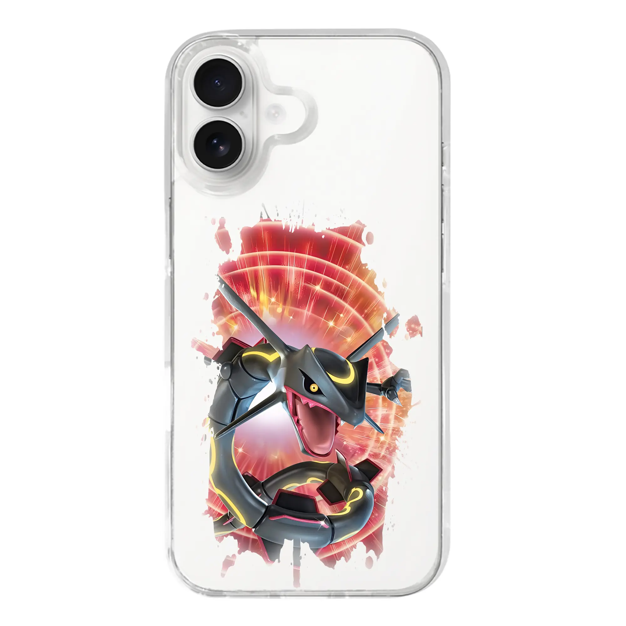 ポケモン グッズ,レックウザ - iPhone 17シリーズ 透明スマホケース – 薄型・耐衝撃・精密フィット保護カバー